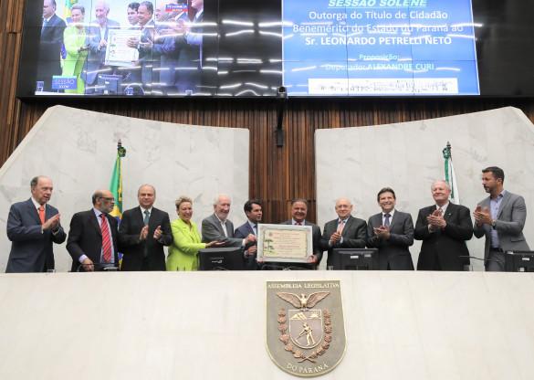Leonardo Petrelli Neto é o mais novo Cidadão Benemérito do Estado do Paraná