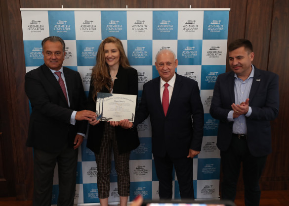 Bia Socek é homenageada na Assembleia Legislativa