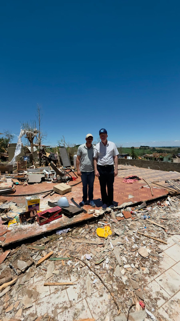 Deputado Luis Corti (PSB) enaltece ações de reconstrução e solidariedade em Rio Bonito do Iguaçu