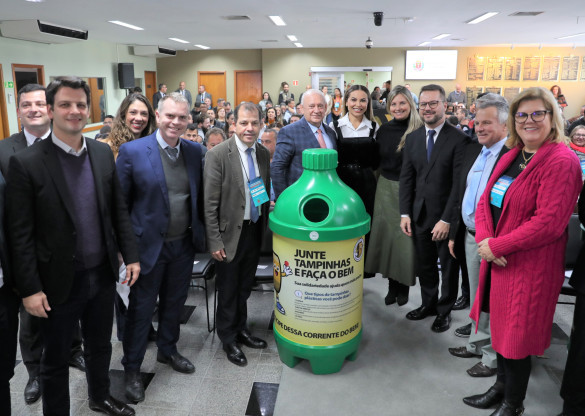 Campanha Tampinha Paraná é lançada na Câmara Municipal de Curitiba