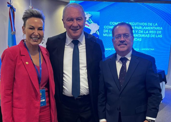 Na Argentina, deputada Cloara Pinheiro (PSD) representa a Alep em reunião da Rede de Mulheres Parlamentares das Américas