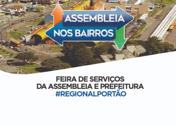 Regional do Portão recebe mais de 100 serviços gratuitos na 2ª edição do Assembleia nos Bairros nesta quarta-feira (25)