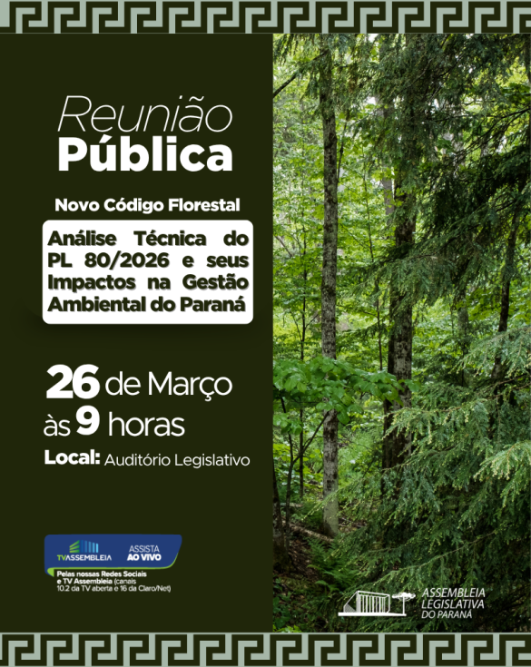 Debate público na Assembleia discute proposta de novo Código Florestal do Paraná