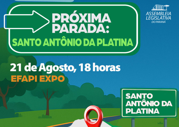 Assembleia Itinerante desembarca pela segunda vez em Santo Antônio da Platina na próxima semana