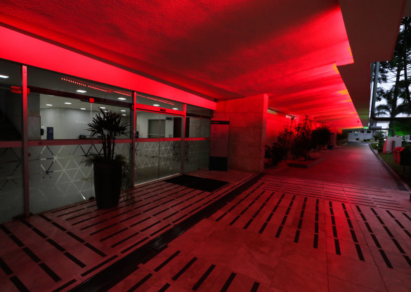 Assembleia se ilumina de vermelho para derrubar tabus em torno do tema menstruação