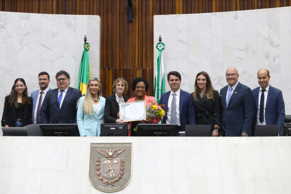 Deputada Luciana Rafagnin (PT) entrega Menção Honrosa à jornalista Dulcineia Novaes