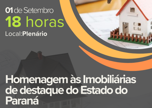 Assembleia Legislativa homenageia imobiliárias em sessão solene nesta segunda-feira (1º)