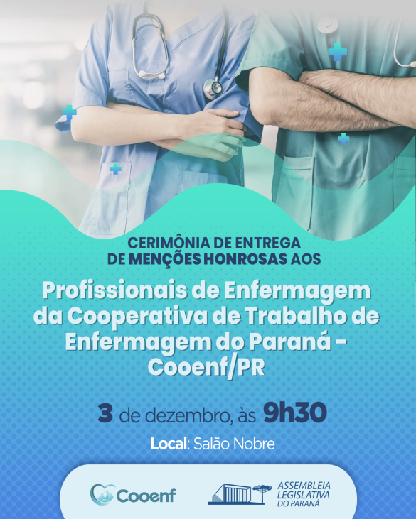 Assembleia Legislativa homenageia profissionais de primeira cooperativa de enfermagem do Paraná