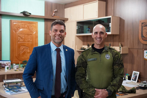 Deputado Goura (PDT) se reúne com comando da Força Verde e discute ampliação da fiscalização ambiental no Paraná