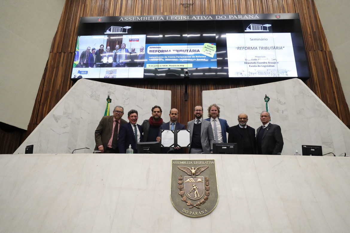 Frente Parlamentar da Reforma Tributária é instalada na Assembleia Legislativa do Paraná.