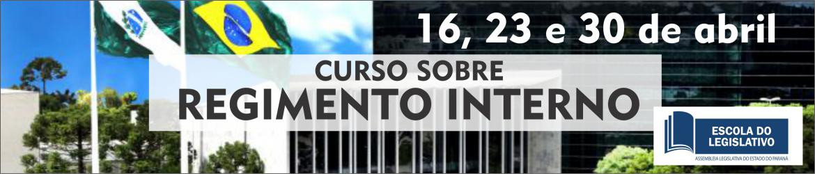 Curso vai esmiuçar o regimento interno da Assembleia Legislativa
