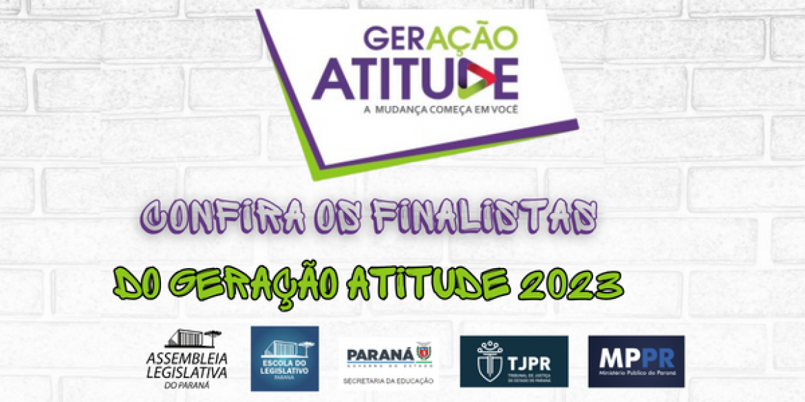 Escola do Legislativo divulga a relação dos classificados no Geração Atitude 2023