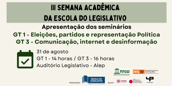 GT 1 - GT 3 - Comunicação, Internet e Desinformação - III Semana Acadêmica