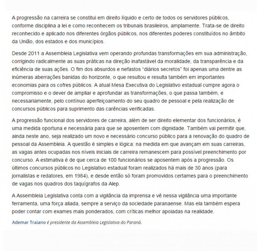 Artigo Ademar Traiano