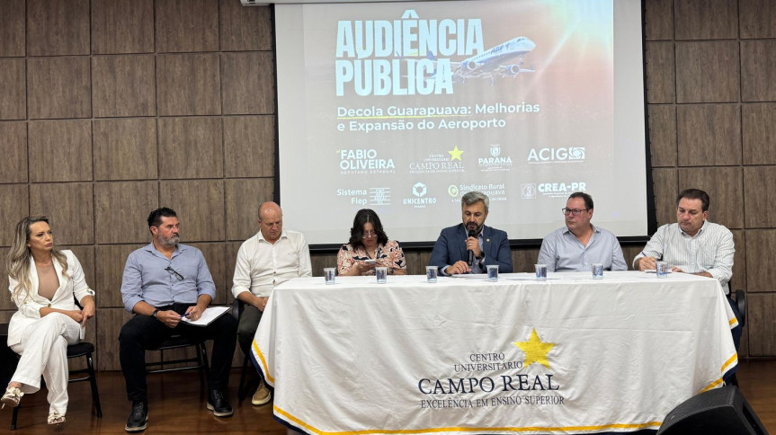 Audiência Pública promovida pelo deputado estadual Fabio Oliveira (PODE) em Guarapuava.