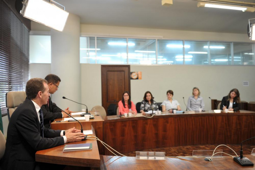 Parlamentares membros da Comissão de Educação reunidos nesta terça-feira (11).