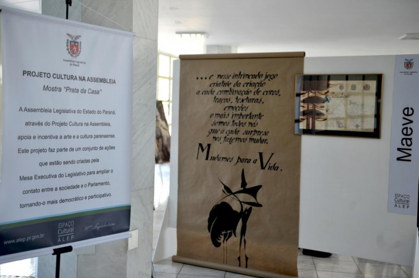 A primeira mostra dos servidores da Alep reuniu pinturas, desenhos, gravuras ou fotografias.