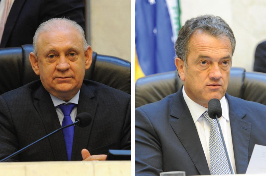 Presidente da Alep, Ademar Traiano (PSDB), e primeiro secretário, Plauto Miró Guimarães Filho (DEM).