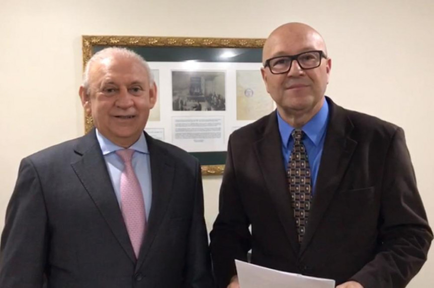 Presidente da Alep, Ademar Traiano (PSDB) e o deputado Luiz Claudio Romanelli (PSB).