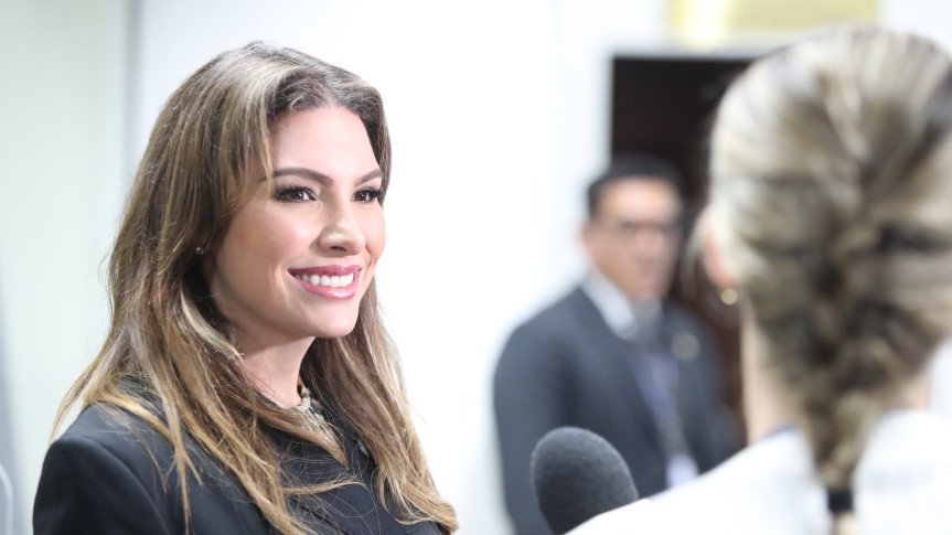 Deputada Maria Victoria (PP), 2ª secretária e presidente do Conselho de Ações Solidárias e Voluntariado da Assembleia.