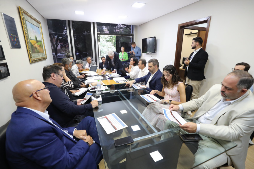 Encontro ocorreu no início da tarde desta terça-feira (18), na Liderança do Governo.