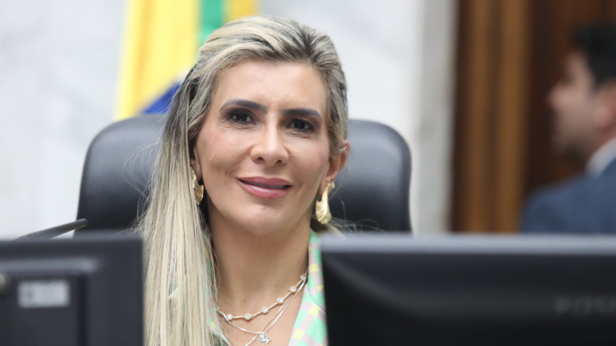 Deputada Flávia Francischini (União), 1ª vice-presidente da Assembleia Legislativa.