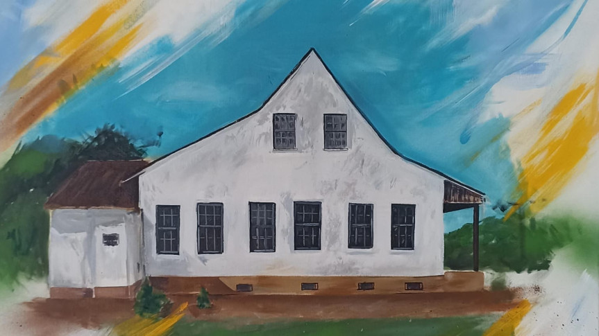 Obra do artista plástico Alisson Gonçalves que irá expor na Assembleia Legislativa.