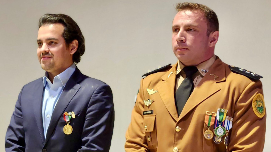 Deputado Luiz Fernando Guerra (União Brasil) recebeu a Medalha de Mérito “Tenente Emil Odebrecht”.