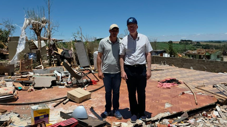 Durante a visita, Corti destacou a importância do repasse de R$ 50 milhões do Fundo Estadual de Calamidades.