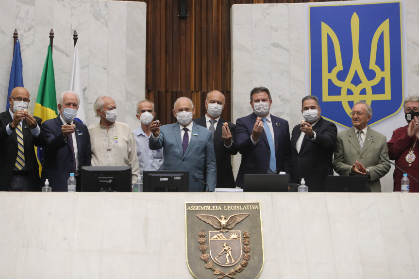 Assembleia Legislativa realiza homenagem em solidariedade e apoio à Ucrânia e ao Povo Ucraniano.