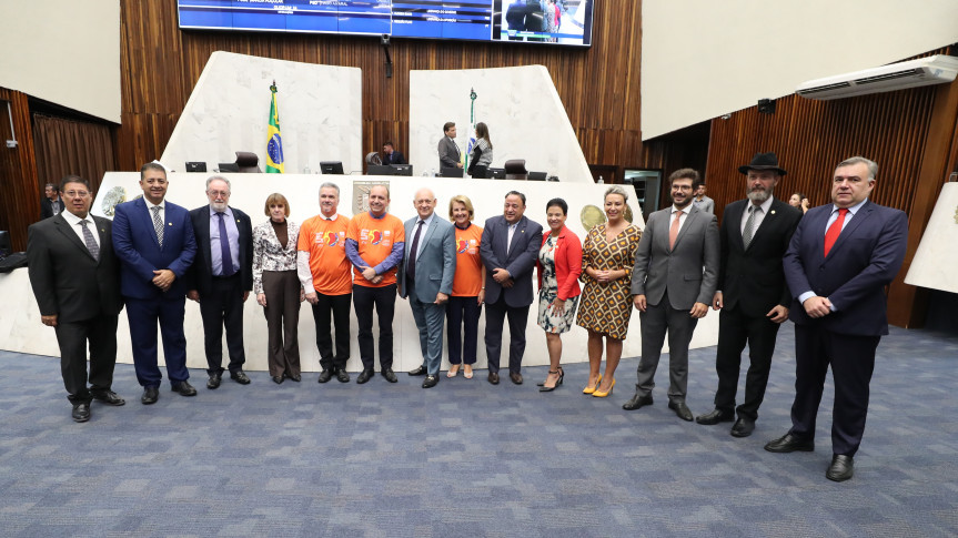 Apresentação ocorreu no início da sessão plenária desta segunda-feira (13).