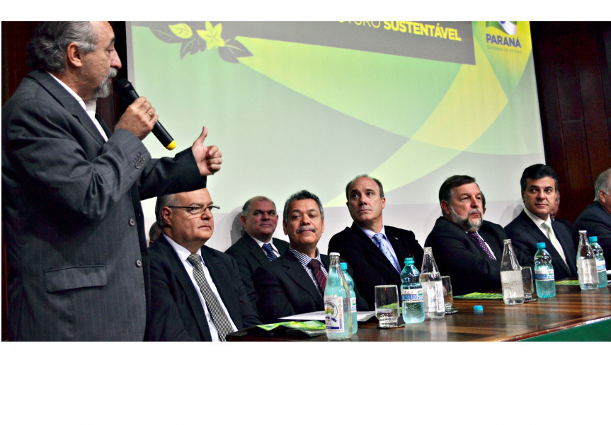 Deputado Rasca Rodrigues (PV) no lançamento da “Agenda Verde do Paraná”.