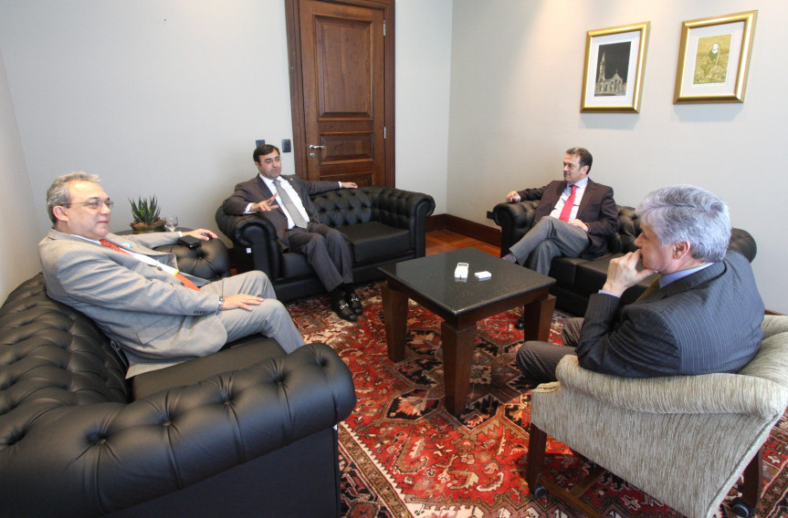 Rossoni e Plauto recebem visita do presidente da Comissão de Acompanhamento Legislativo, do Conselho Nacional de Justiça (CNJ), Marcelo Nobre.
