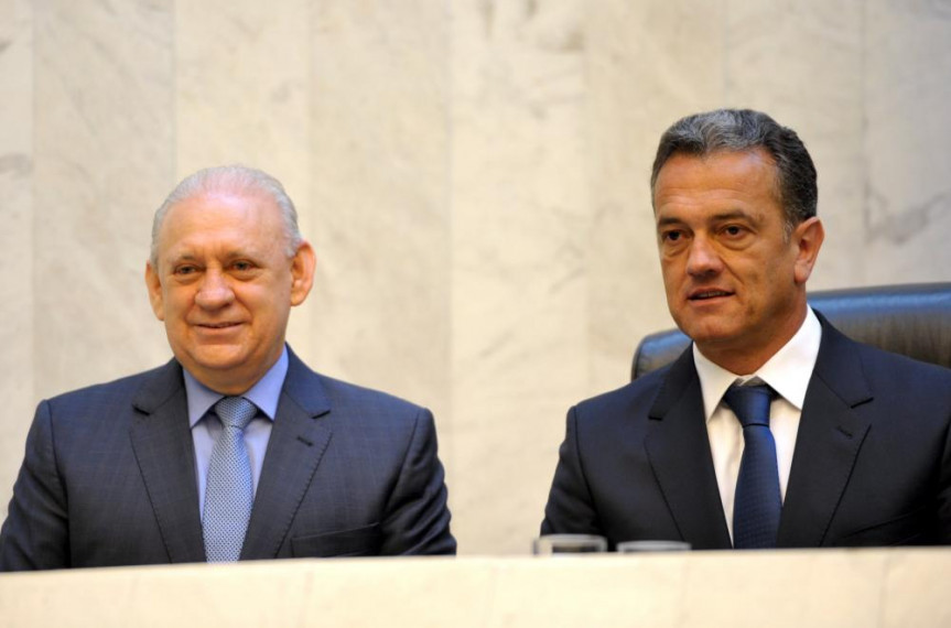 Presidente Ademar Traiano (PSDB) e primeiro secretário Plauto Miró (DEM).