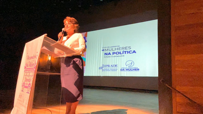 Em parceria com o Iprade, Procuradoria da Mulher da Assembleia realizou o primeiro ciclo de palestras ‘+Mulheres na Política’; encontro teve participação de representantes de sete municípios.