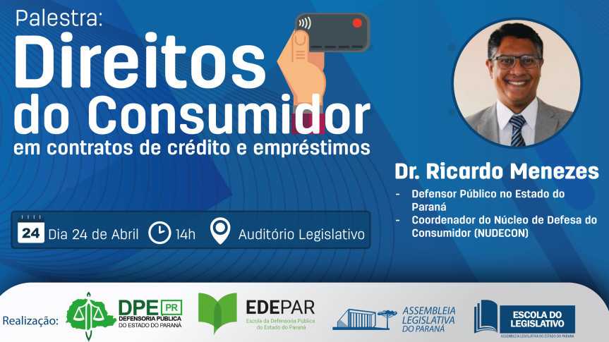 Defensoria Pública e Escola do Legislativo promovem palestra sobre Direito do Consumidor