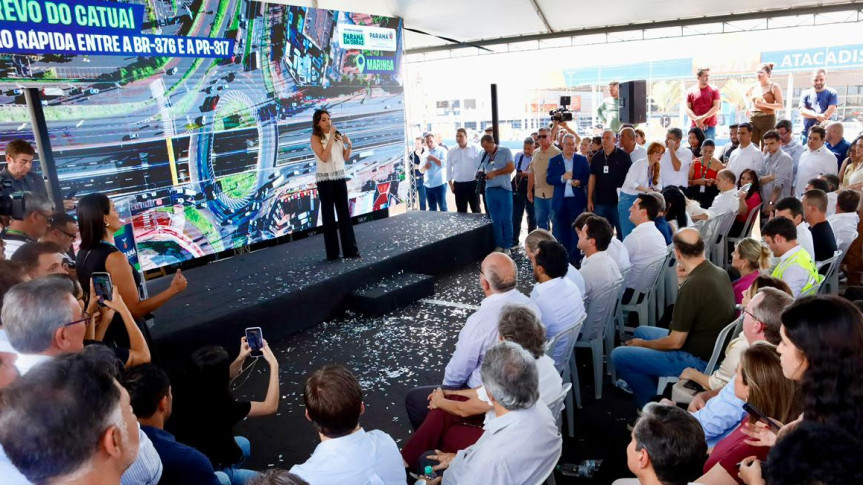 A deputada Maria Victoria (PP) participou da inauguração da obra.