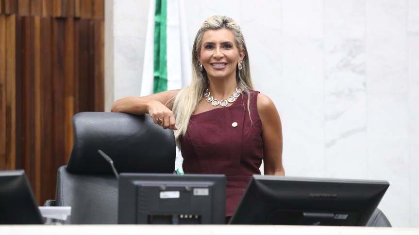 Deputada Flávia Francischini (União), 1ª vice-presidente da Assembleia Legislativa.