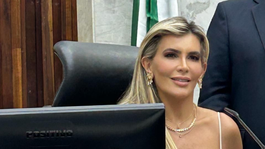 Deputada Flávia Francischini (União), 1ª vice-presidente da Assembleia Legislativa.