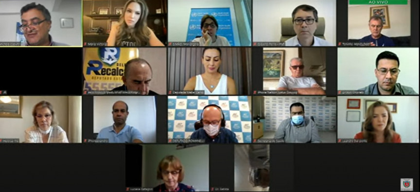 Reunião da Frente Parlamentar do Coronavírus debateu a vacinação no Brasil.