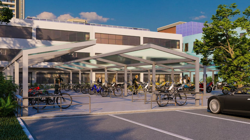 Projeto de bicicletário na Assembleia Legislativa para 56 vagas cobertas é anunciado no Dia Nacional De Bicicleta do Trabalho, criado para incentivar o uso da bicicleta nos deslocamentos ao trabalho.