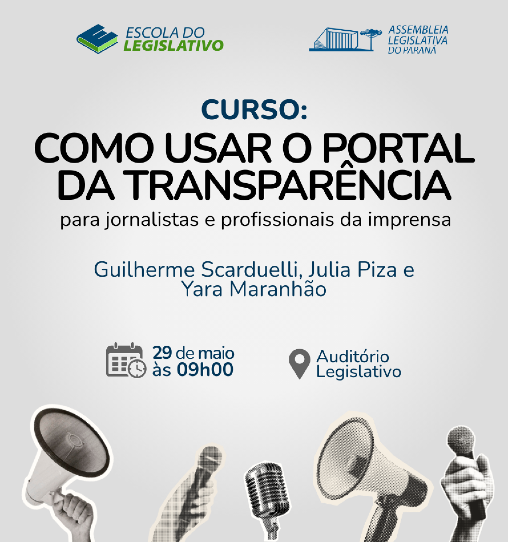 Escola do Legislativo da Assembleia promove curso de “Como usar o Portal da Transparência” para jornalistas e profissionais da imprensa