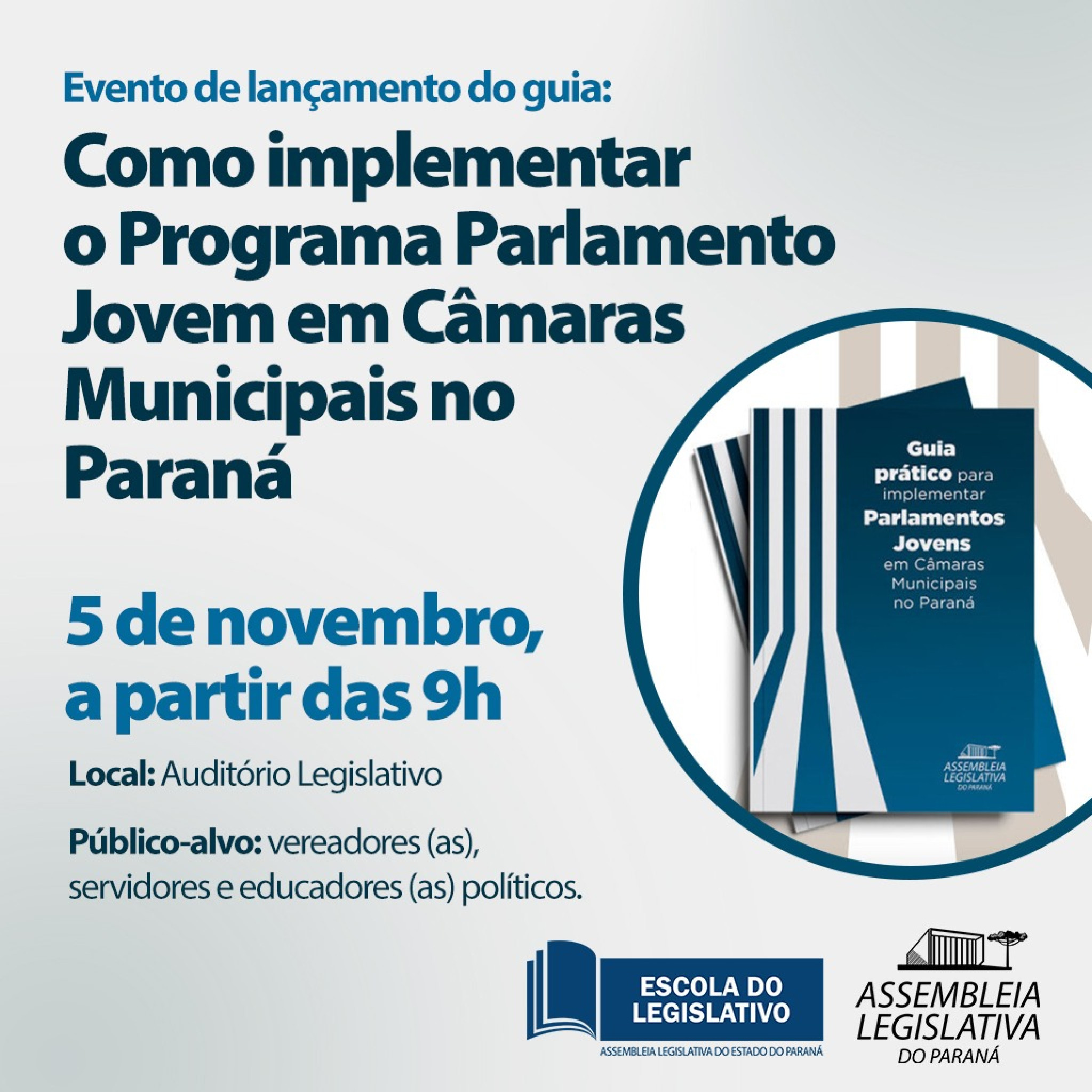 Cartilha busca implementar Parlamentos Jovens em Câmaras Municipais do Paraná