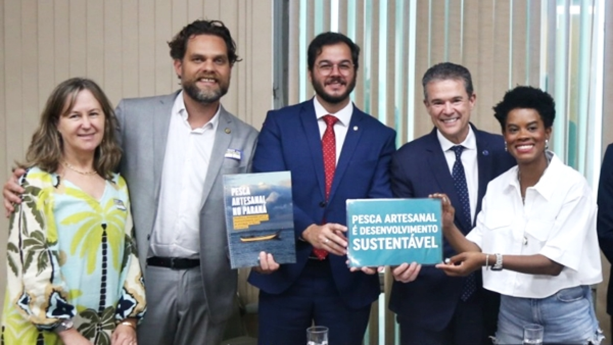Deputado Goura (PDT) se reúne com o ministro da Pesca André de Paula, em Brasília (DF)