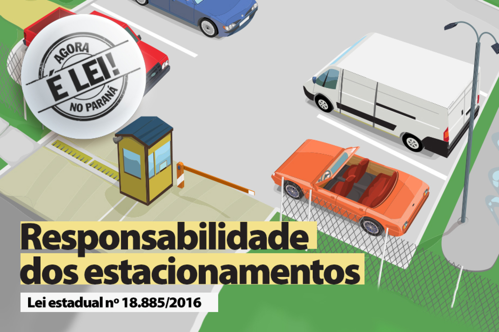 Lei evita confusão sobre responsabilidade por furto em estacionamentos