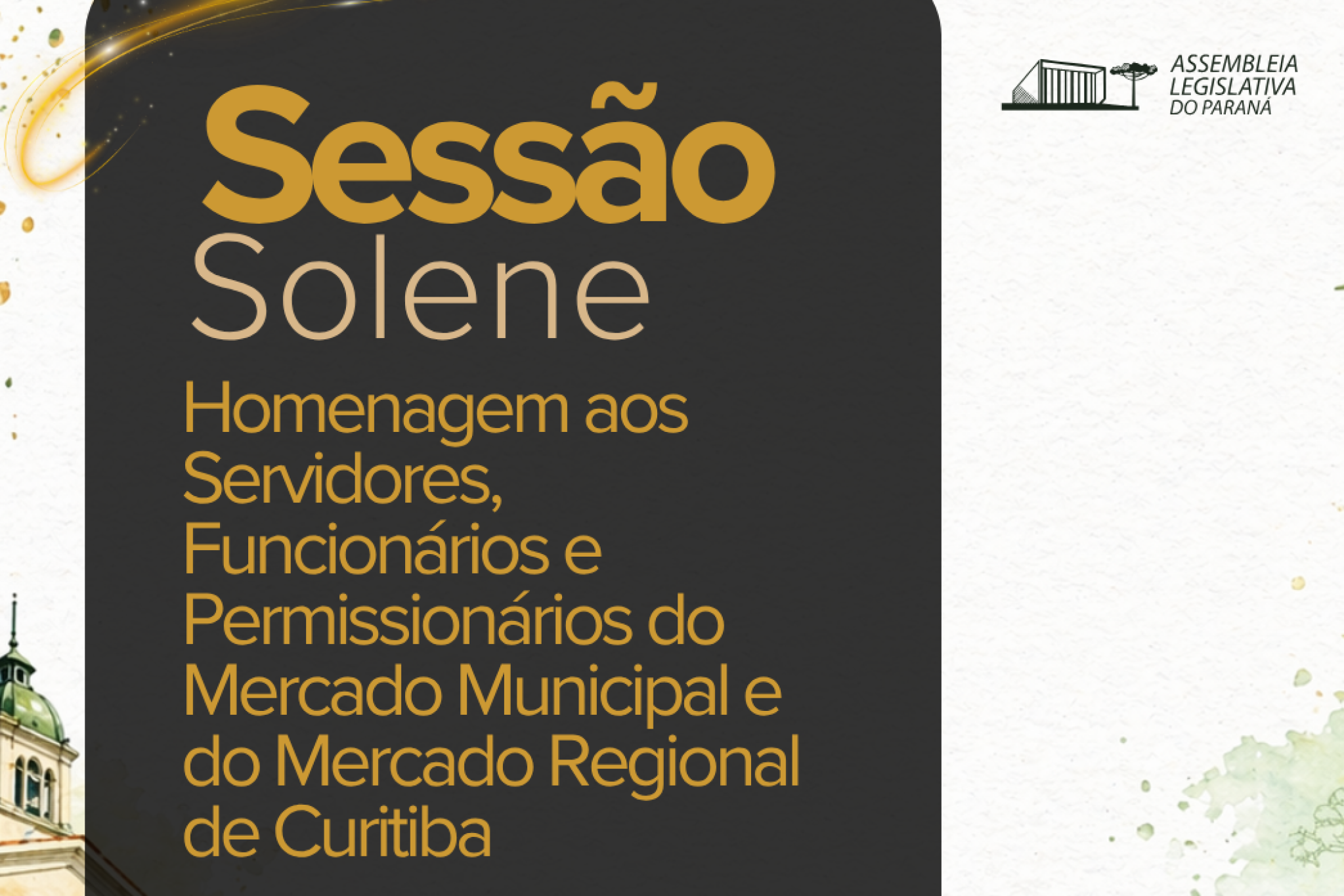 Funcionários e permissionários do Mercado Municipal de Curitiba serão homenageados em Sessão Solene na Assembleia