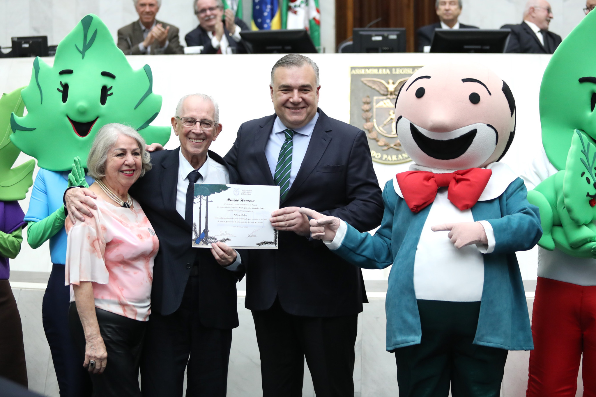Criador do Zequinha é homenageado em sessão solene alusiva ao aniversário de Curitiba