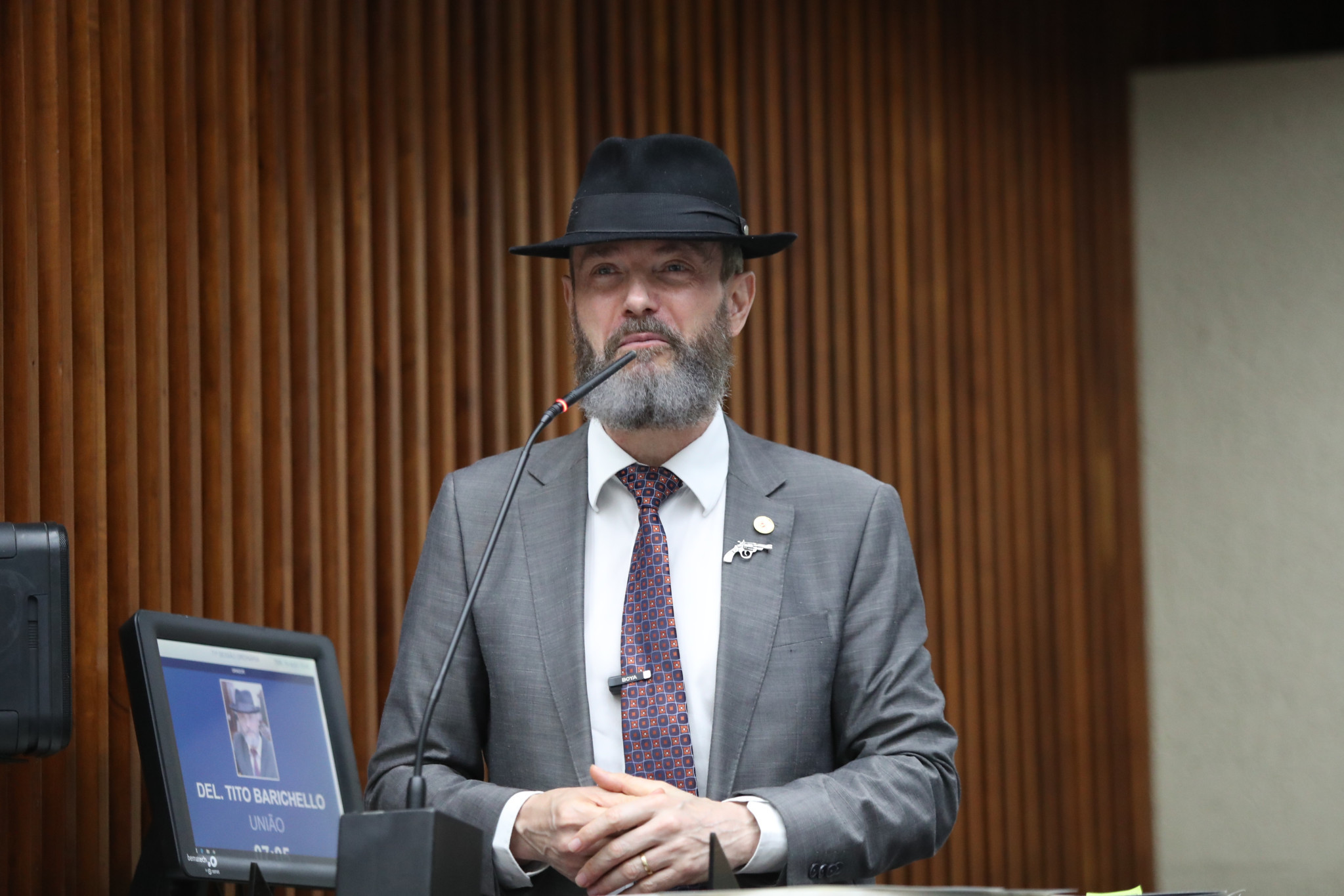 Deputado Delegado Tito Barichello (União) propõe registro estadual de autores de crimes contra forças de segurança