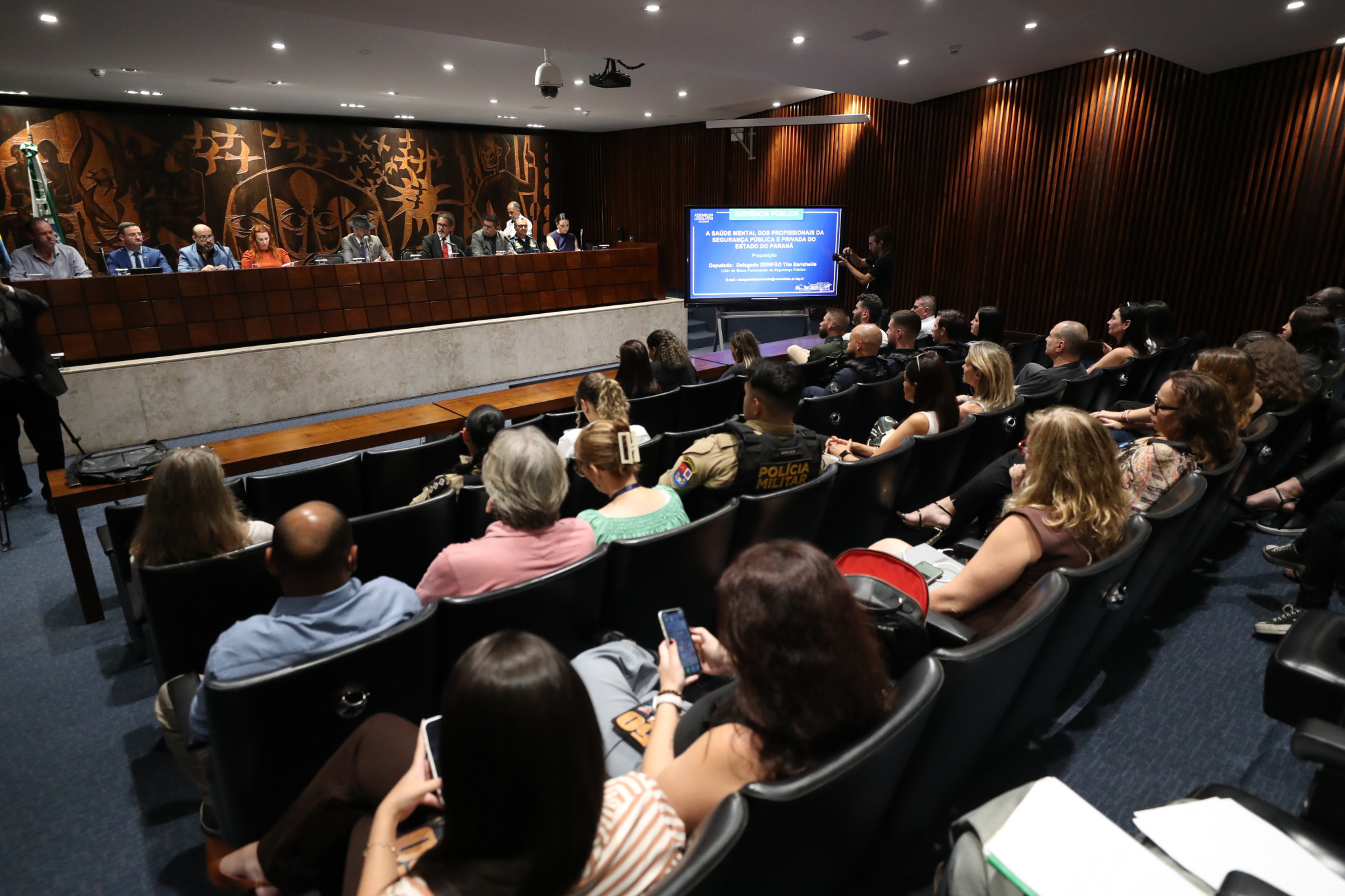 Audiência pública debateu saúde mental dos profissionais da segurança pública no Paraná