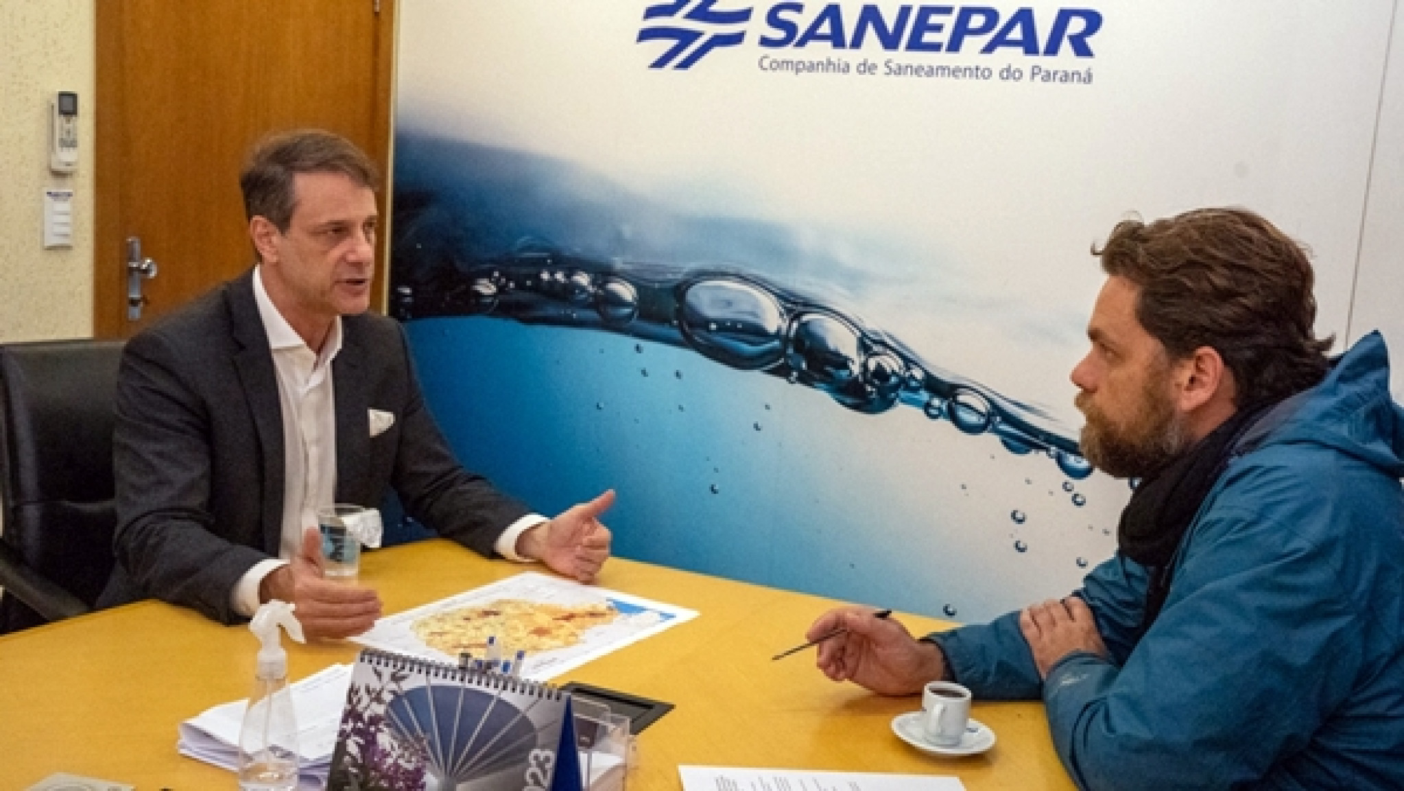 Deputado Goura (PDT) apresenta propostas ambientais ao diretor-presidente da Sanepar